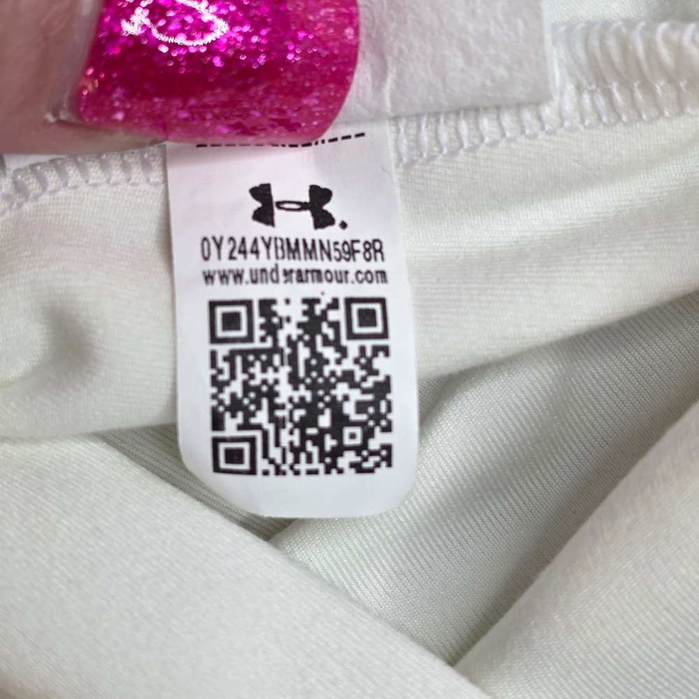 Under Armour Play Up Dress White SS 2024 Athletic Tennis Golf Mini Dress Large - Picture 9 of 12